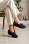 Women's Genuine Leather Bowknot Moccasin Comfort Loafer