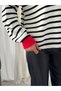 Polo Collar Contrast Color Detailed Striped Knitwear Sweater Aw26Kz00099 - 3