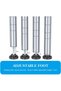 6-Tier Metal Shelving Unit,Adjustable Wire Shelving Unit(Silver) - 7