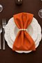 Kiremit 12-Piece Fabric Napkin Set 45X45Cm |   25 Pieces with Pearl Ring and Bag |   Guest House and Dowry Tableware Presentation Napkin - 3