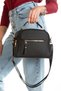 Women's Black Hand and Shoulder Bag with Three Compartments and Black and Black + Wallet Card Holder - 6
