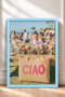 Pink Ciao Written Bag and Floral Table Framed Painting Italy Poster Wall Decor Itn074 - 3