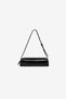 Nova Single Handle Black Matte Baguette Bag