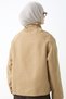 Lined Camel Jacket with Flap Pockets - 4
