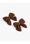 2-Pack Hair Clips with Bows - 2