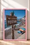 Positano Beach Wooden Sign Framed Painting Italy Poster Living Room Kitchen Wall Decor Itn077 - 3