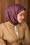 Twill Silk Scarf Batik Plum - 4