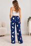Women's Navy Blue Penguin and Snowflake Patterned Fleece Pajama Bottoms – Winter Soft Textured Comfortable Fit - 3