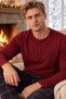 Men's Lycra Thermal Comfortable Fabric Long Sleeve Pajama Set - 2