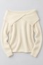 Women's Madonna Collar Wool Knitwear Sweater - 2