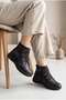 Women's Genuine Leather Lace-Up and Zippered Sports Boots Comfort Shoes