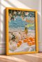 La Dolce Vita on the Coast of the Sea Wine Framed Painting Italy Poster Living Room Kitchen Wall Decor Itn066 - 2