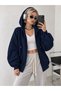 Women's 2-Pack Loose Sleeve Oversize Hooded Full Zipper Pocket Casual Cotton Cardigan - 7