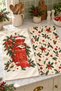 Christmas Post Mailbox Letter Wreath Red Christmas Patterned 2-Piece Kitchen Towel Set 35X55 - 6