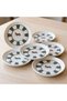 Horse Porcelain 6-Piece Tea Plate Set - 3