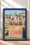 Pink Ciao Written Bag and Floral Table Framed Painting Italy Poster Wall Decor Itn074 - 3