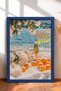 La Dolce Vita on the Coast of the Sea Wine Framed Painting Italy Poster Living Room Kitchen Wall Decor Itn066