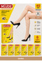 40 Den Medium Thick Knee Socks – Pack of 6-Black - 4