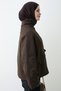 Lined Bitter Brown Jacket with Pocket Flaps - 4