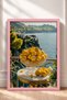 Living La Dolce Vita Crystal Lemon Framed Painting Italy Poster Wall Decor Itp007 - 3