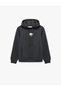 Fleece-Lined Long-Sleeve Pocket Dog Embroidery Detail Hooded Sweatshirt - 5