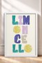 Limoncello Written Colorful Typography Framed Painting Italy Poster Living Room Kitchen Wall Decor Itp002 - 3
