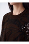 Peak New Season Black Sequined Women's Knit Sweater - 3