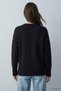 Crew Neck Oversize Knitwear Sweater 2521 Black - 3