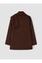Özmarka New Season Brown Scarf Oversized Women's Cashmere Coat - 8
