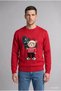 Christmas Themed Teddy Bear Patterned Relaxed Fit Crew Neck Knitwear Sweater I2301Ax26Wn - 2