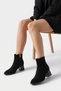 Women's Faux Leather Zippered Pointed Toe 6 cm Heeled Orthopedic Winter Boots
