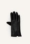 Button Detailed Leather Look Women's Gloves I9987Ax26Wn - 3
