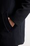 Slim Fit Buttoned Pocketed Lined Cashmere Coat D1521Ax26Wn - 4