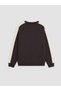 Özmarka New Season Brown Printed Boys' Sweatshirt - 3