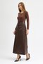 Premium Synthetic Leather Front Zippered Maxi Size Skirt