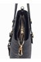 Black, Iguana Patterned, Bucket Model, Adjustable Strap, Women's Shoulder Bag - 7
