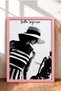 Bella Signora Striped Swimsuit Woman Framed Painting Italy Poster Living Room Kitchen Wall Decor Itn108