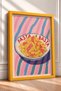 Pasta E Basta Written Twisted Pasta Framed Table Italy Poster Living Room Kitchen Wall Decor Itn086 - 2