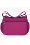 Women's Bag - Fuchsia Color Multi-Compartment Hand and Shoulder Bag - 3