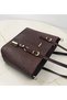 Brown, Iguana Patterned, Bucket Model, Adjustable Belt, Women's Shoulder Bag - 7