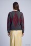 Buttoned Diamond Pattern Sweater 2540 Anthracite - 4