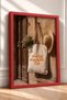 Living La Dolce Vita Written Cloth Bag Framed Painting Italy Poster Wall Decor Itn115 - 2