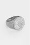 Silver Tone Monarch Coin 316L Steel Men's Ring - 2