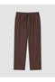 Özmarka New Season Brown Loose Fit Men's Trousers - 5