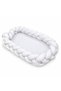 - Baby Nest With Braided Bumper - White