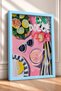 La Dolce Vita Written Pink Tableware Framed Painting Italy Poster Living Room Kitchen Wall Decor Itp004 - 2