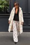 Women's Hooded Long Stylish Gray Puffer Coat - 6