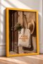 Living La Dolce Vita Written Cloth Bag Framed Painting Italy Poster Wall Decor Itn115 - 2