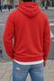 Sw Newyork Brooklyn Printed Two-Thread Cotton Men's Kangaroo Pocket Hooded Sweatshirt / Hoodie - 2