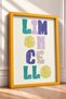 Limoncello Written Colorful Typography Framed Painting Italy Poster Living Room Kitchen Wall Decor Itp002 - 2